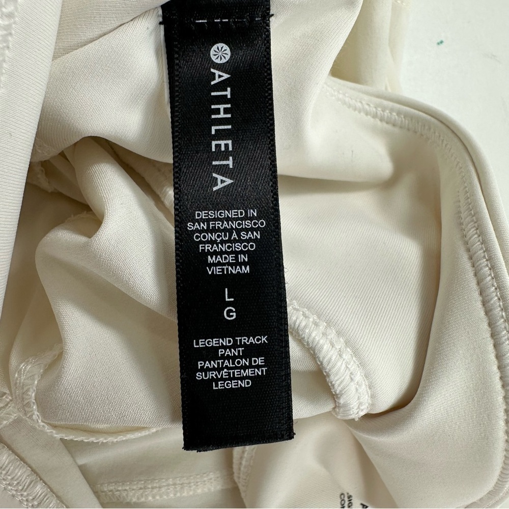 Athleta Allyson Felix Women's Cream Pants Large - Picture 9 of 11